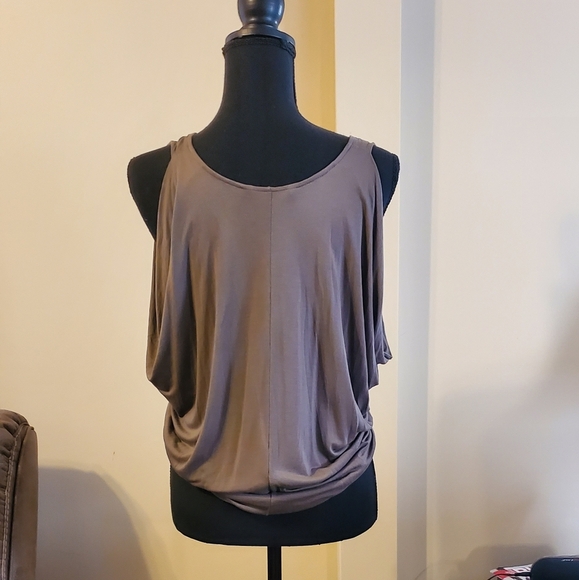 BCBGMAXAZRIA Dusty Olive Eve Sleeveless Top - Picture 2 of 2